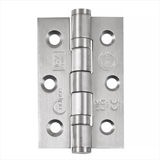 Eclipse 3 Inch (76mm) Ball Bearing Hinge Grade 7 Square Ends - Satin Stainless Steel (Sold in Pairs)
